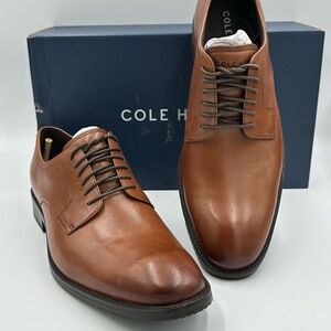 Cole Haan Modern Essentials‎ Plain-Toe Oxford C38448 British Tan Men Sz 10.5 NIB